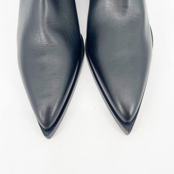 NWOB Christian Louboutin Black Cheliviss Pointed Toe Chelsea Ankle Boot EU 38 - Picture 6 of 11